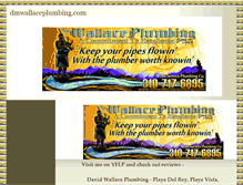 Tablet Screenshot of dmwallaceplumbing.com